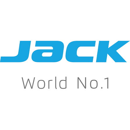 Jack industrial sewing machines on a garment production floor