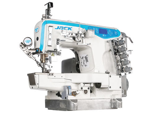 Jack K5E-UT 3-needle 5-thread cylinder-bed flatlock machine