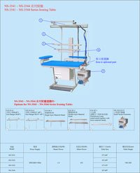 Ngai Shing NS-3541 vacuum ironing table detail
