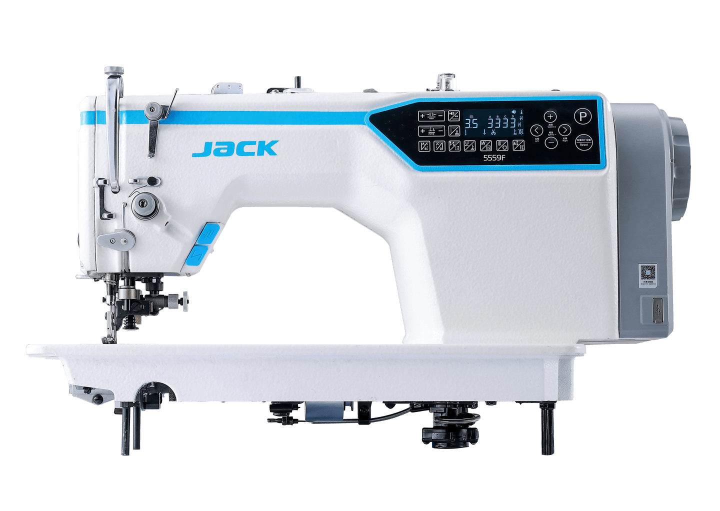 Jack JK-5559F — Digital Lockstitch with Edge Cutter
