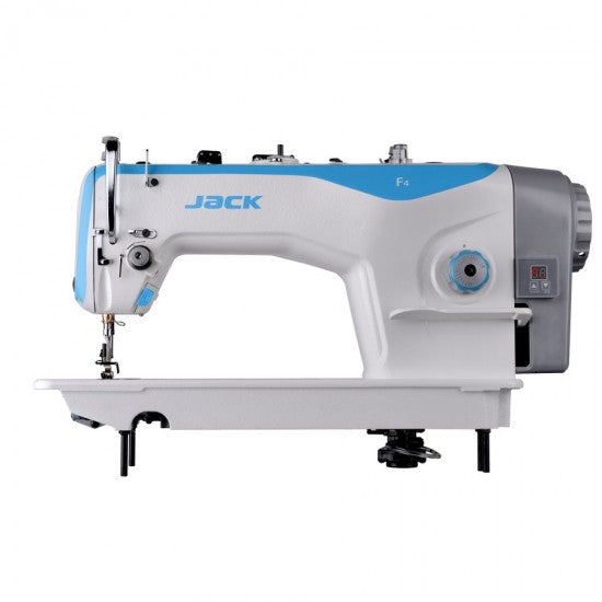 Jack F4 single-needle direct-drive industrial lockstitch sewing machine head, side view