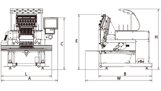 Barudan BEKT-S1501CBIII, Single-Head 15-Needle Embroidery Machine