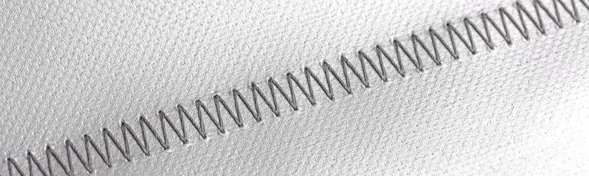 Amann Serabond bonded polyester thread stitched into an outdoor textile seam