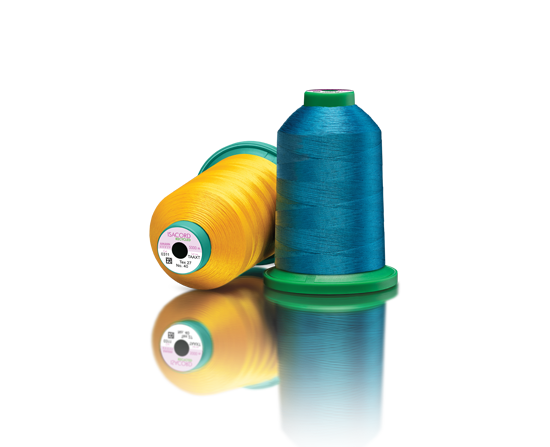 Cones of Amann Isacord machine embroidery thread