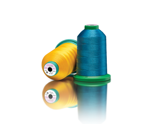 Cones of Amann Isacord machine embroidery thread
