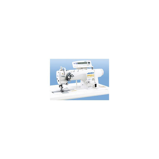 Juki LH-3588AGF semi-dry-head 2-needle lockstitch machine with organized split needle bar