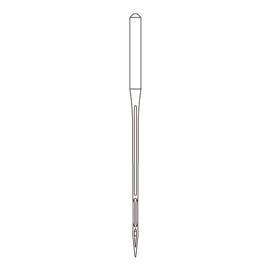 Line drawing of the Organ DVx63 needle system, used in overlock and interlock machines