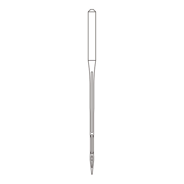 Line drawing of the Organ DVx63 needle system, used in overlock and interlock machines