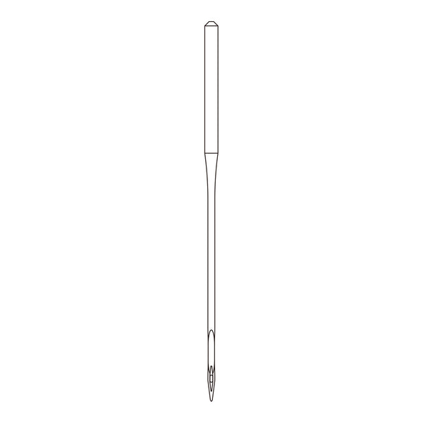 Line drawing of the Organ TQx7 needle system, used in industrial button sewing machines