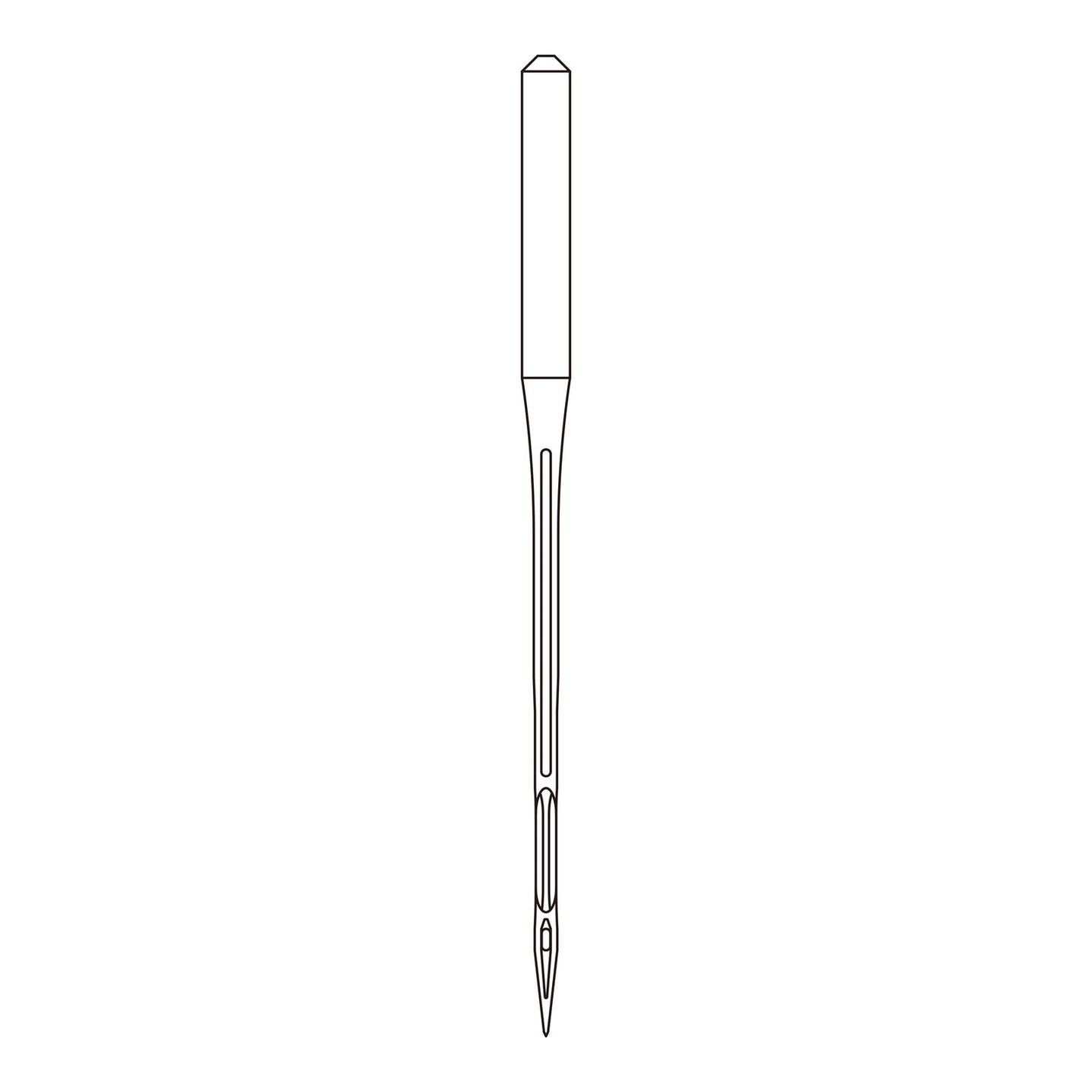 Line drawing of the Organ TVx64 needle system, used in feed off the arm sewing machines