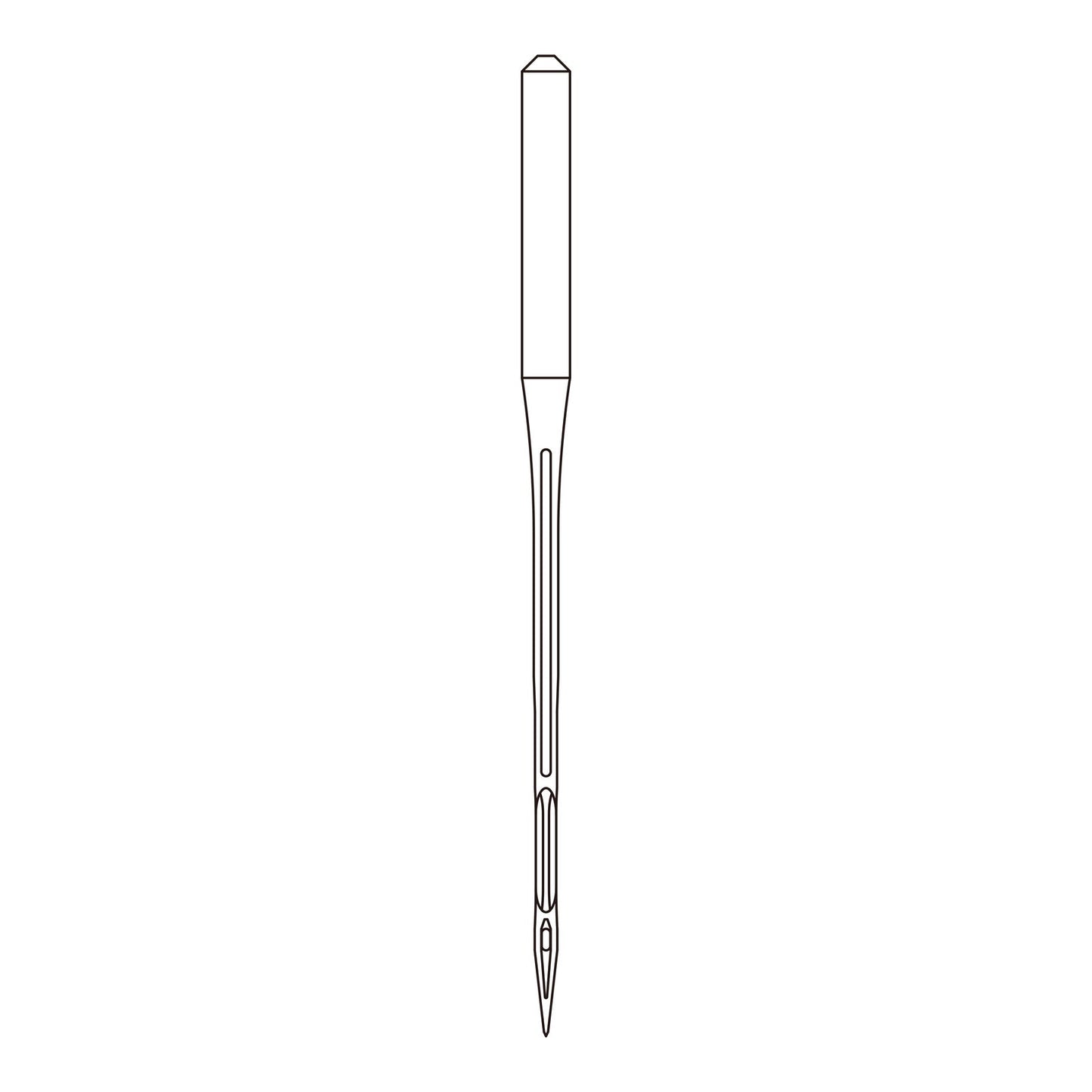 Line drawing of the Organ TVx64 needle system, used in feed off the arm sewing machines