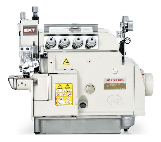 Pegasus EXT5114-03 variable top feed cylinder bed overlock of the EX(T)5100 series, front view