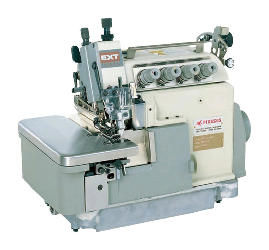 Pegasus EXT series variable top feed head (EXT5214-M03 shown), the series of the EXT3216 safety stitch machine