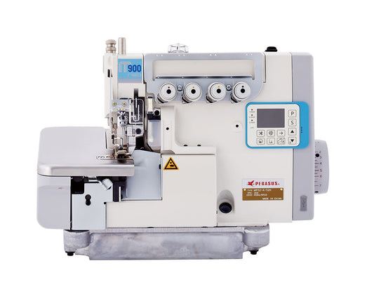 Pegasus M952-A-52H 2-needle 4-thread overlock (M900neo series) with KS8A chain cutter and DP22 built-in motor, front view