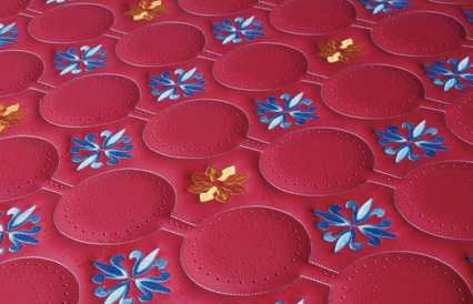 Leather sample from the Richpeace Triple Combination Rotary