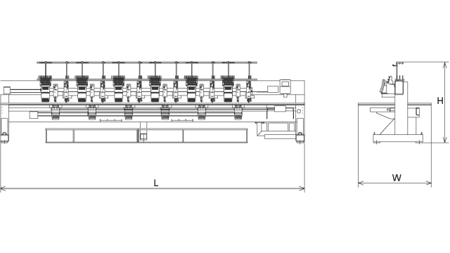 Barudan BEKS-HLCLZ — Triple-Combination Embroidery Machine