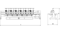 Barudan BEKS-HLCLZ — Triple-Combination Embroidery Machine