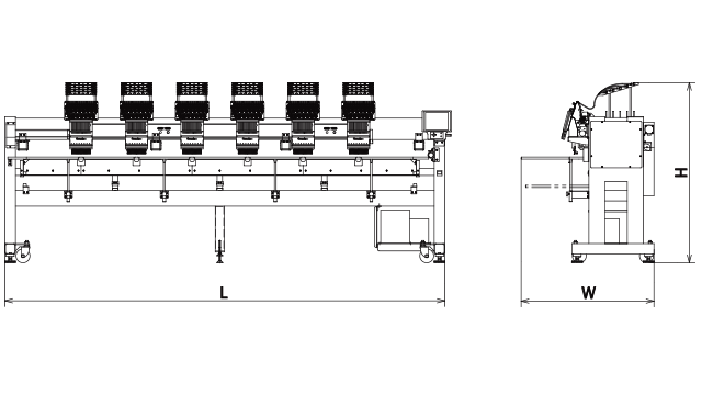 Barudan BELY-CII — 15-Needle Drop-Table Embroidery Machine